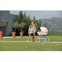 Luksusowy wózek dziecięcy Bebecar Stylo SP954 Różowy 2w1