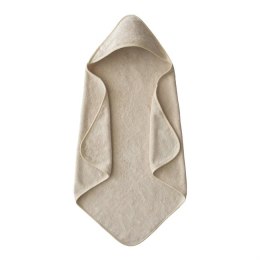 Mushie Ręcznik z kapturem 100% bawełna organiczna Fog