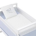 Małe łóżeczko dostawka Next CAMBRASS Sky Blue
