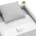Małe łóżeczko dostawka Une CAMBRASS Essentia Grey / Natural