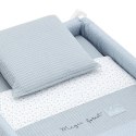 Małe łóżeczko dostawka Une CAMBRASS Forest Blue / White