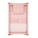 Małe łóżeczko dostawka Une CAMBRASS Forest Pink / Natural