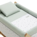 Małe łóżeczko dostawka Une CAMBRASS Greeny Green / Natural