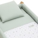 Małe łóżeczko dostawka Une CAMBRASS Greeny Green / Natural