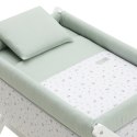 Małe łóżeczko dostawka Une CAMBRASS Greeny Green / White