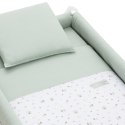 Małe łóżeczko dostawka Une CAMBRASS Greeny Green / White