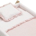 Małe łóżeczko dostawka Une CAMBRASS Liberty Pink / Natural