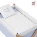 Małe łóżeczko dostawka Une CAMBRASS Star Grey / White