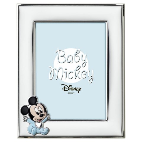 Posrebrzana Ramka na Zdjęcie Disney Mickey 13x18cm VALENTI Niebieska