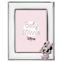 Posrebrzana Ramka na Zdjęcie Disney Minnie 13x18cm VALENTI Różowa
