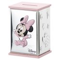 Posrebrzana Skarbonka Disney Baby Minnie VALENTI Różowa