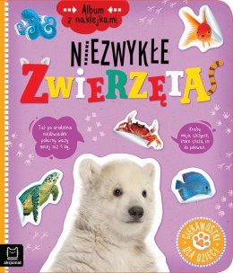 Niezwykłe zwierzęta. Ciekawostki dla dzieci. Album z naklejkami