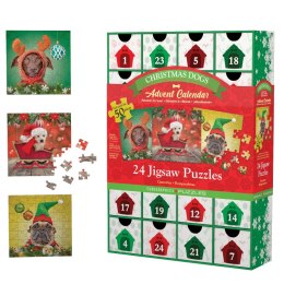 Kalendarz adwentowy puzzle Christmas Dogs 8924-5738