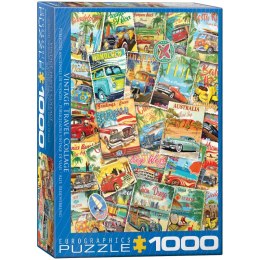 Puzzle 1000 Vintage Travel Collage 6000-5628