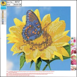 Diamentowa mozaika 5D kit 30x30 cm SUNFLOWER 89747 CENTRUM