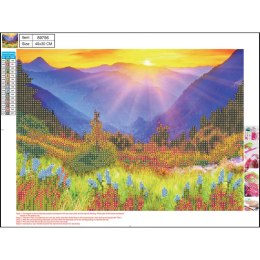 Diamentowa mozaika 5D kit 30x40 cm MOUNTAINS 89756 CENTRUM