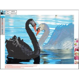 Diamentowa mozaika 5D kit 30x40 cm SWANS 89753 CENTRUM