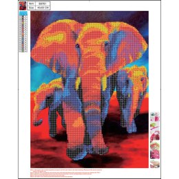 Diamentowa mozaika 5D kit 40x50 cm ELEPHANT 89761 CENTRUM