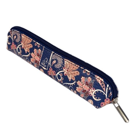 Piórnik mini etui paisley kwiaty blue BB210036