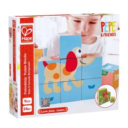 Przyjaciele klocki puzzle Hape E0452