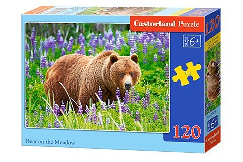 Puzzle 120 Niedźwiedź na łące B-13425