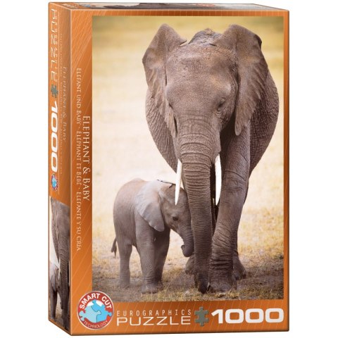 Puzzle 1000 Elephant & Baby 6000-0270