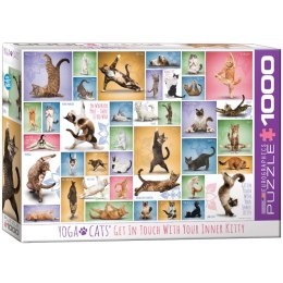 Puzzle 1000 Yoga Cats 6000-0953