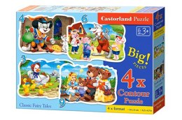 Puzzle 4w1 (3,4,6,9) Bajki B-005086