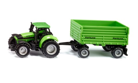 Traktor Deutz-fahr z przyczepą 2-osiową fortuna Siku S1606