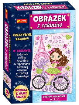 Cekinowy obrazek Podróże małe i duże Francja