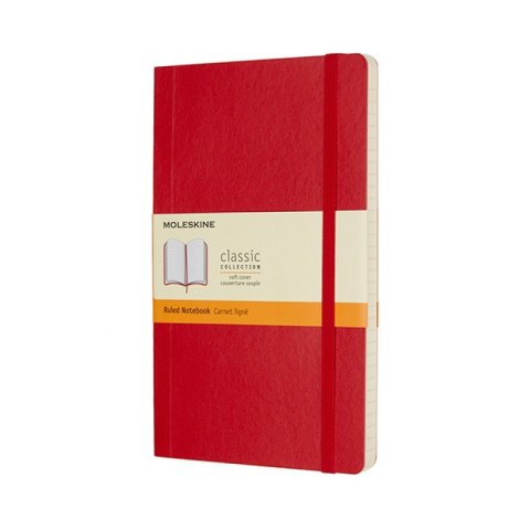 Notes MOLESKINE Classic L (13x21cm) w linie czerwony