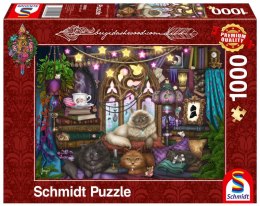 Puzzle 1000 PQ Brigid Ashwood Koty Herbata i Książki 111731