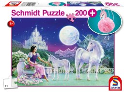 Puzzle 200 Jednorożec + pluszowy brelok 109399