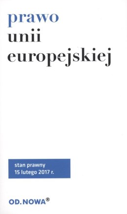 Prawo Unii Europejskiej 02. 2017