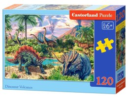 Puzzle 120 Dinozaury przy wulkanach B-13234