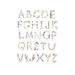 Mushie Plakat Alphabet International - Large