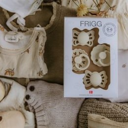 Smoczki FRIGG Baby's First -Floral Heart 4-pack Cream