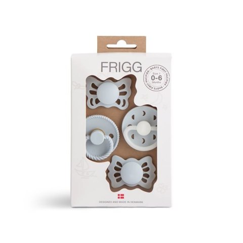 ​​Smoczki FRIGG Baby's First -Moonlight Sailing 4-pack Powder Blue