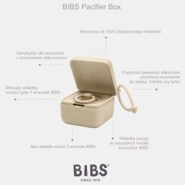 BIBS PACIFIER BOX IVORY 2 w 1 etui do smoczków oraz pojemnik do sterylizacji smoczków