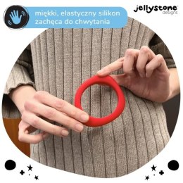 Bransoletka silikonowa Organic Bangle, czerwona, Jellystone Designs