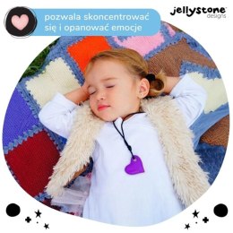 Gryzak terapeutyczny Serduszko, fioletowe, Jellystone Designs