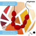 Silikonowy naszyjnik Kamienie, czerwony, Jellystone Designs