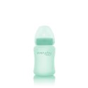 Szklana butelka ze smoczkiem S,150 ml, miętowa, Everyday Baby