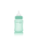 Szklana butelka ze smoczkiem S,150 ml, miętowa, Everyday Baby