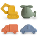 Mushie Zestaw do Kąpieli - Vehicles 4-pack