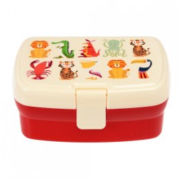 Lunchbox z tacką dla dzieci, zwierzęta, Rex London