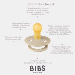 BIBS COLOUR 2-PACK IVORY & PETROL M Smoczek Uspokajający kauczuk Hevea