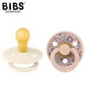 BIBS LIBERTY COLOUR 2-PACK ELOISE BLUSH S Smoczek uspokajający kauczuk Hevea