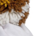 Hi Little One czapka zimowa niemowlęca ALPACA BOHO White/Brown M Pom Pom