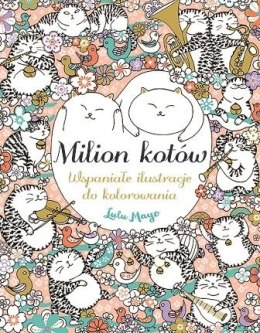 Milion kotów wspaniałe ilustracje do kolorowania